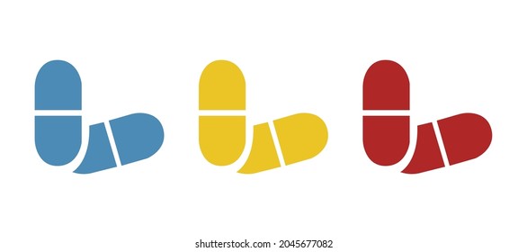 pill icon on a white background