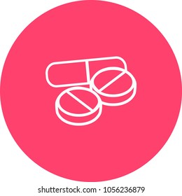 Pill icon . Pill icon page symbol for your web site design Pill icon logo, app, UI. Pill icon Vector illustration, EPS10.