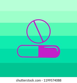 Pill icon . Pill icon page symbol for your web site design Pill icon logo, app, UI. Pill icon Vector illustration, EPS10.