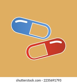 icono de píldora, concepto de farmacia, ilustración vectorial