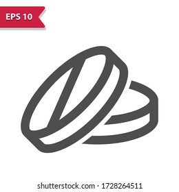 Pill Icon. Professional, pixel perfect icon, EPS 10 format.