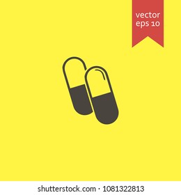pill. pill icon. sign design. Vector EPS 10.