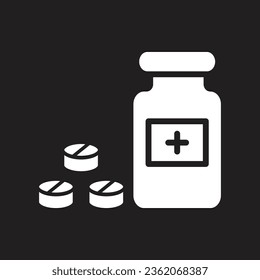 pill icon simple design art eps 10