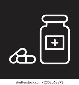Pillsymbol simple design art eps10