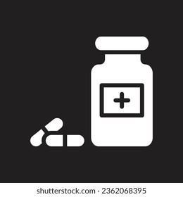 pill icon simple design art eps 10