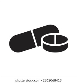 Pillsymbol simple design art eps10