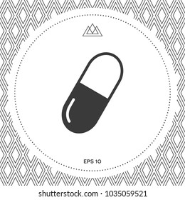 Pill icon symbol