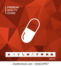 Pill icon symbol