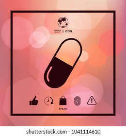 Pill icon symbol
