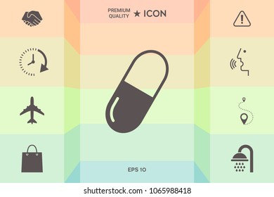 Pill icon symbol