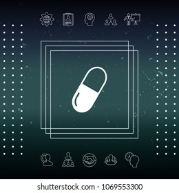 Pill icon symbol