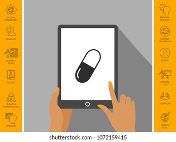 Pill icon symbol