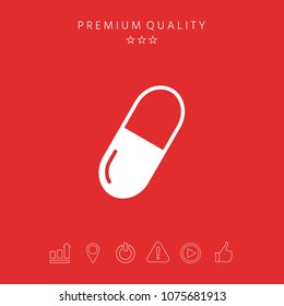 Pill icon symbol