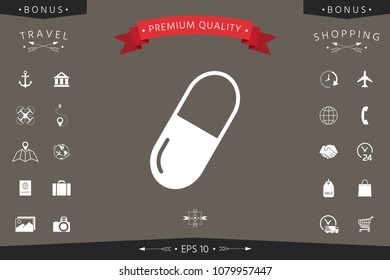Pill icon symbol