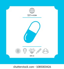 Pill icon symbol