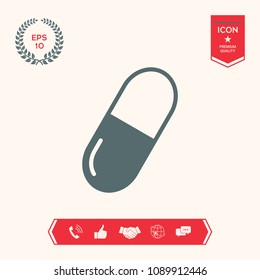 Pill icon symbol