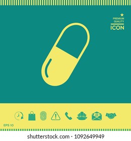 Pill icon symbol