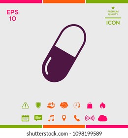 Pill icon symbol