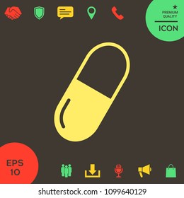 Pill icon symbol