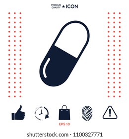 Pill icon symbol