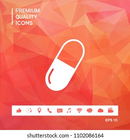 Pill icon symbol