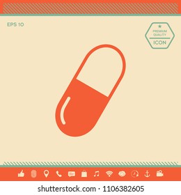 Pill icon symbol