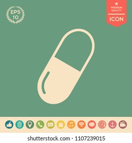 Pill icon symbol