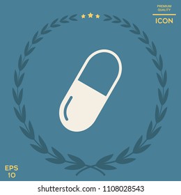 Pill icon symbol