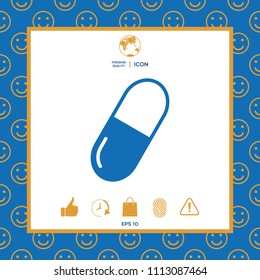 Pill icon symbol
