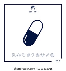 Pill icon symbol