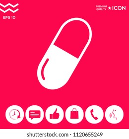 Pill icon symbol