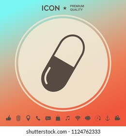 Pill icon symbol