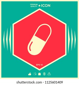 Pill icon symbol