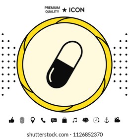 Pill icon symbol