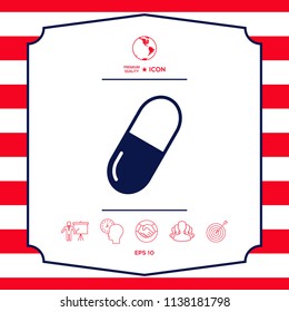 Pill icon symbol
