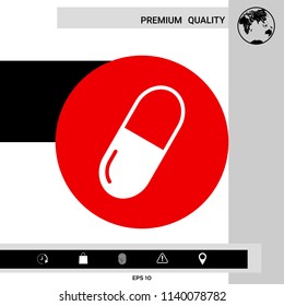 Pill icon symbol