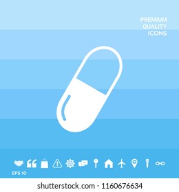 Pill icon symbol