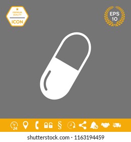 Pill icon symbol