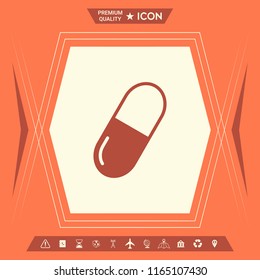 Pill icon symbol