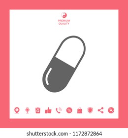 Pill icon symbol