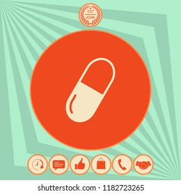 Pill icon symbol