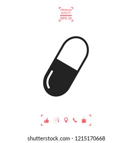 Pill icon symbol