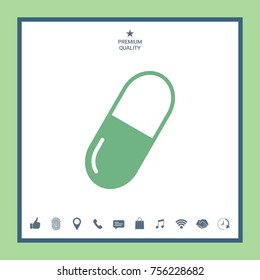 Pill icon  symbol