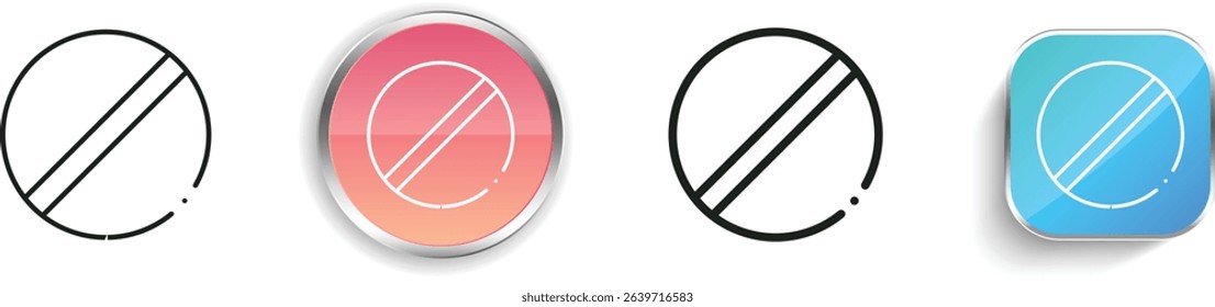 pill icon. Thin Linear, Regular and Button Style Design Isolated On White Background