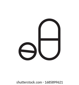 Pill Icon In Trendy  Design Vector Eps 10