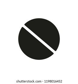 Pill icon in trendy flat style isolated on background vector illustration
