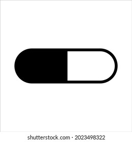 Pill Icon in trendigem, flachem Stil einzeln auf Hintergrund. Pillen Symbolseiten Symbole für Design Pillen Logo, App. Pillensymbole