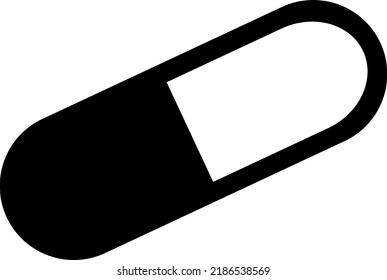 Icono de píldora en estilo plano de moda aislado en el fondo. Símbolo de página de icono para el diseño de su sitio web.eps
