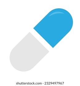 Pillensymbol im trendigen, flachen Stil einzeln. Symbol für das Symbol Ihrer Website-Gestaltung