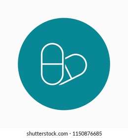 pill icon vector